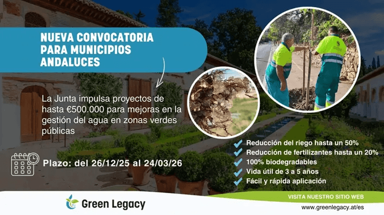 Convocatoria abierta para ayuntamientos andaluces proyectos de ahorro hídrico en zonas verdes públicas.png